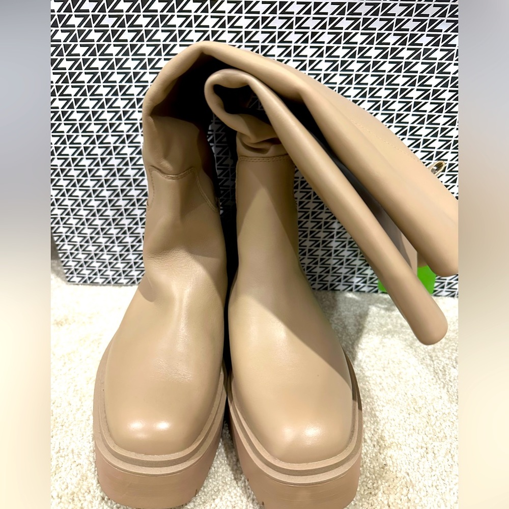 Sam Edelman Larina Knee High Boots in Tan